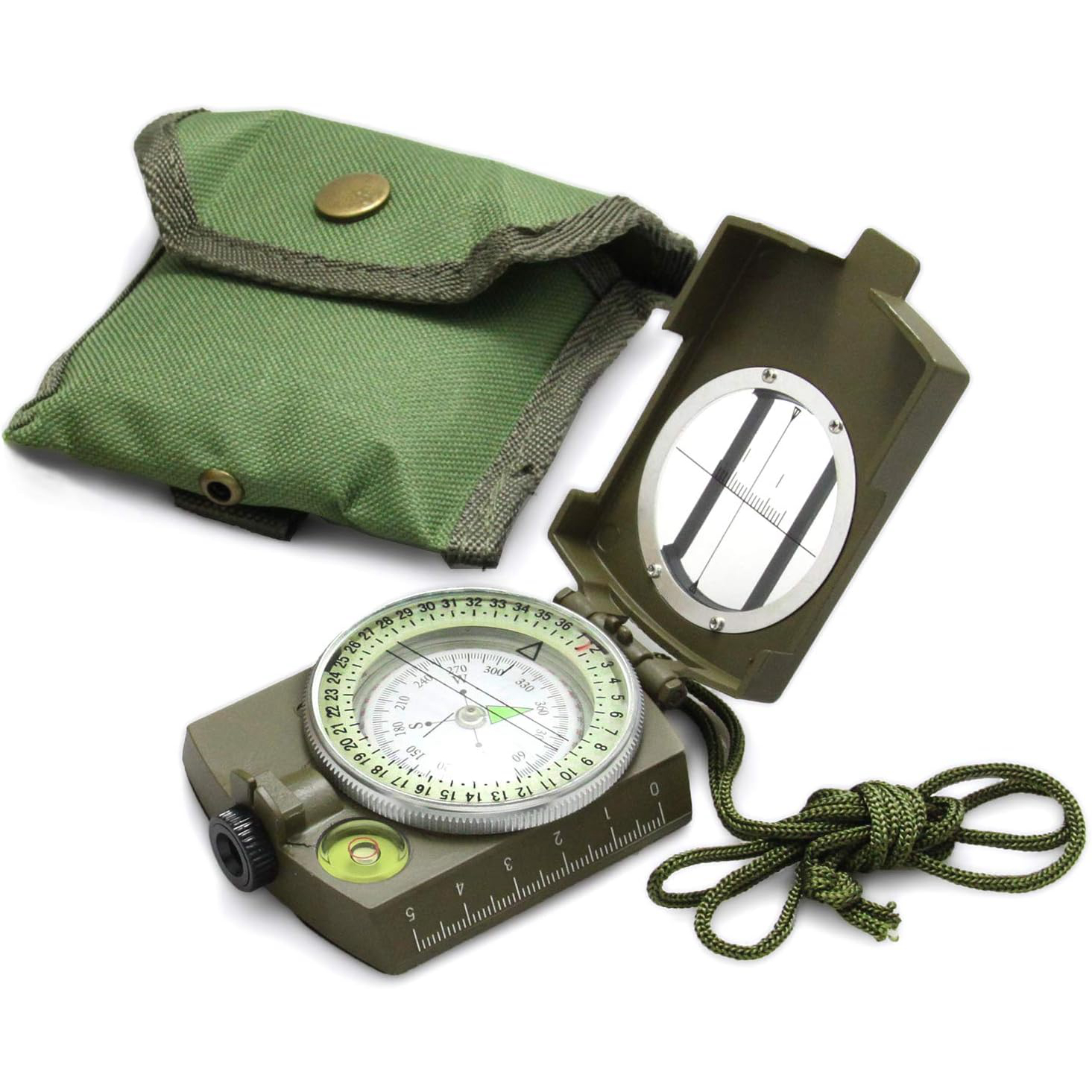 Compass Lensatic - Metal Tactical Survival Military Compass Professional