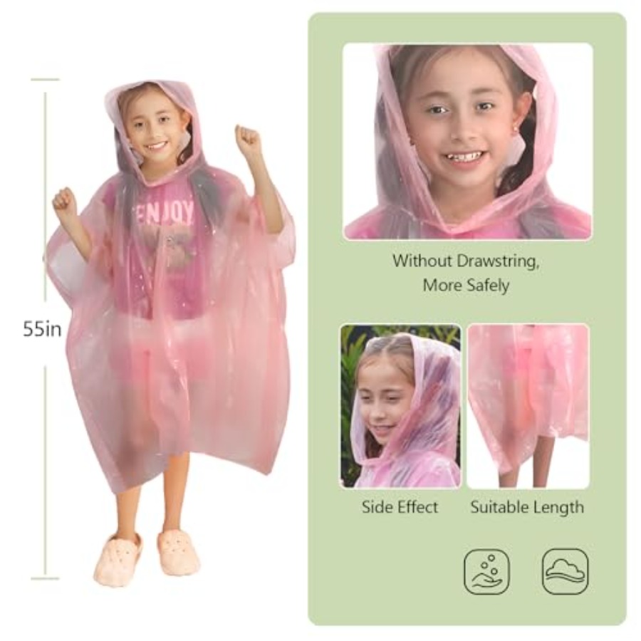 Emergency Disposable Rain Ponc - Emergency Poncho Rain บทวิจารณ์และราคา