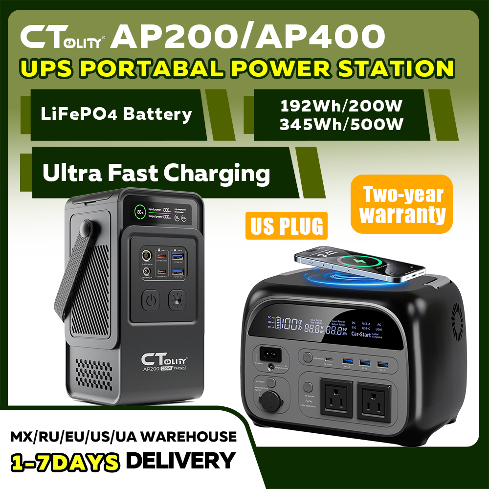 CTOLITY AP200 AP400 200W/500W  - Solar Emergency Charger บทวิจารณ์และราคา