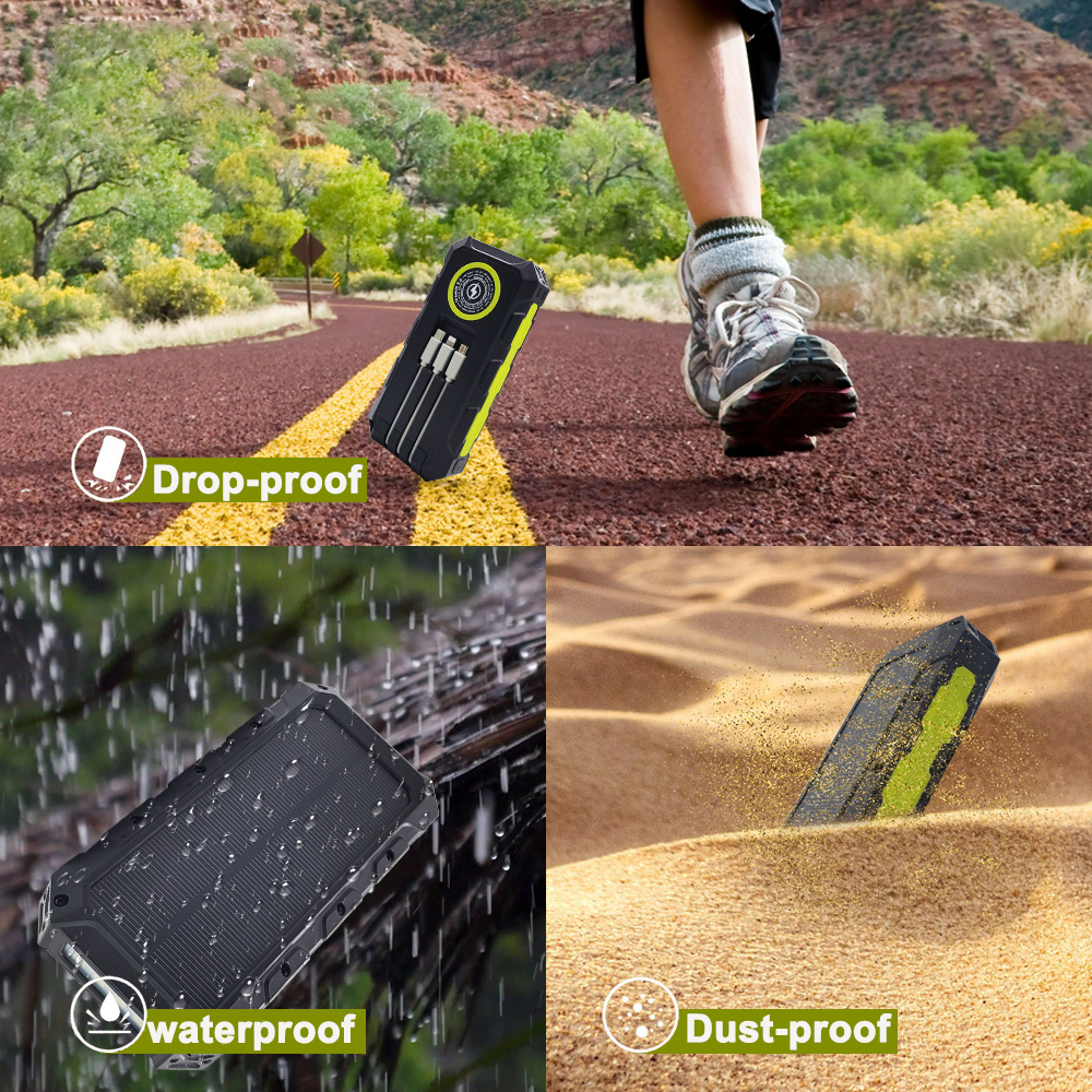 30000mAh Power Bank Waterproof - Solar Emergency Charger บทวิจารณ์และราคา