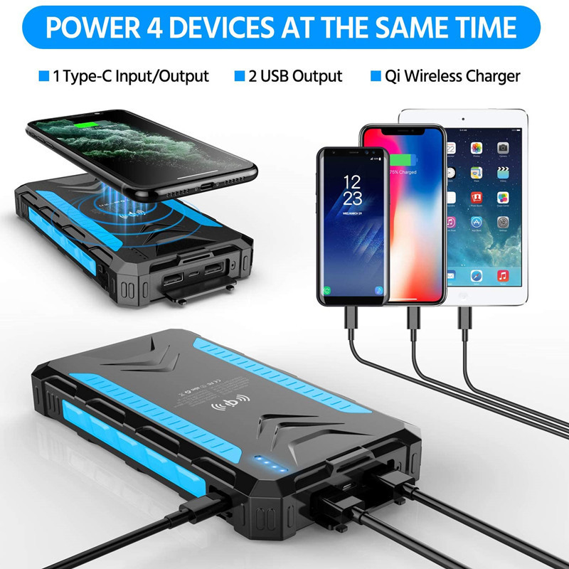 36000mAh Solar Power Bank Fast - Solar Emergency Charger บทวิจารณ์และราคา