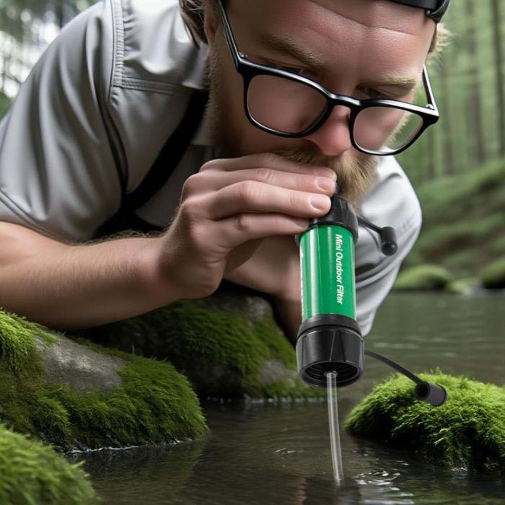 Mini Mini Water Filter Straw P - Water Purification Straw บทวิจารณ์และราคา