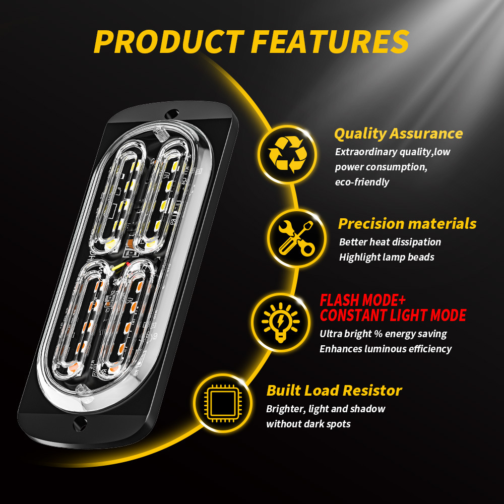 1pcs Led Strobe Warning Light  - Sos Light Strobe บทวิจารณ์และราคา
