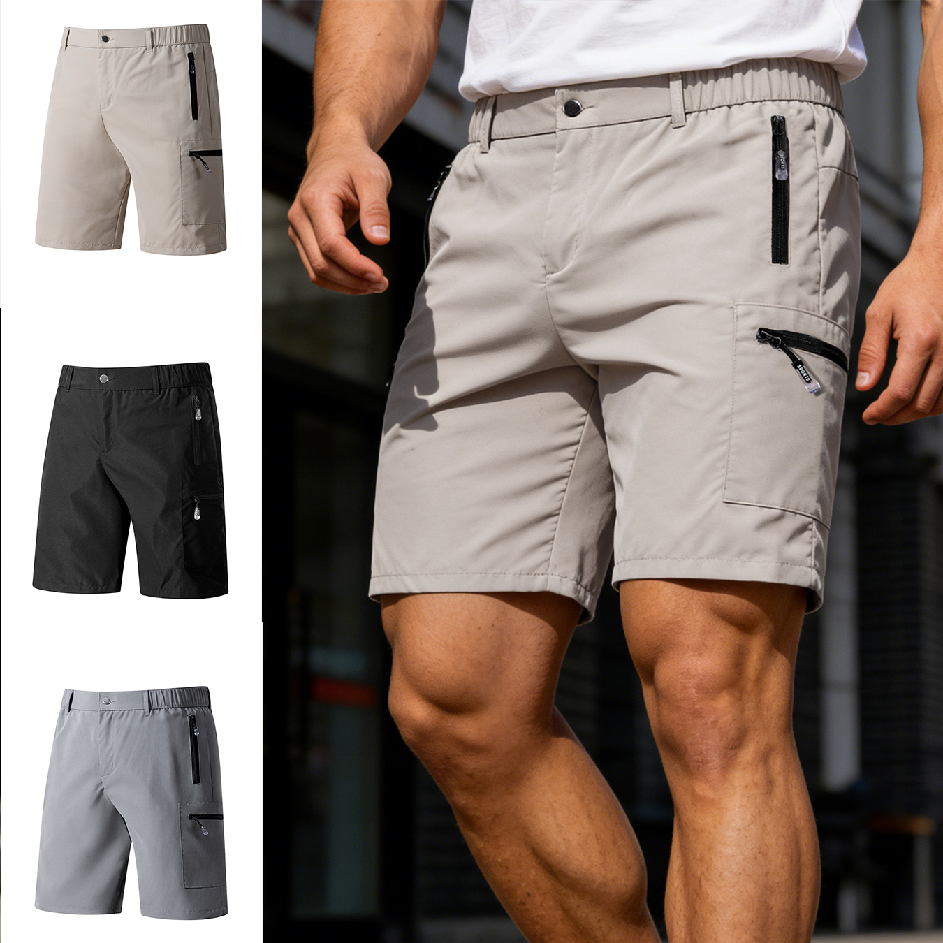 Men's Short Cargo Shorts Multi - Fishing Kit Compact บทวิจารณ์และราคา