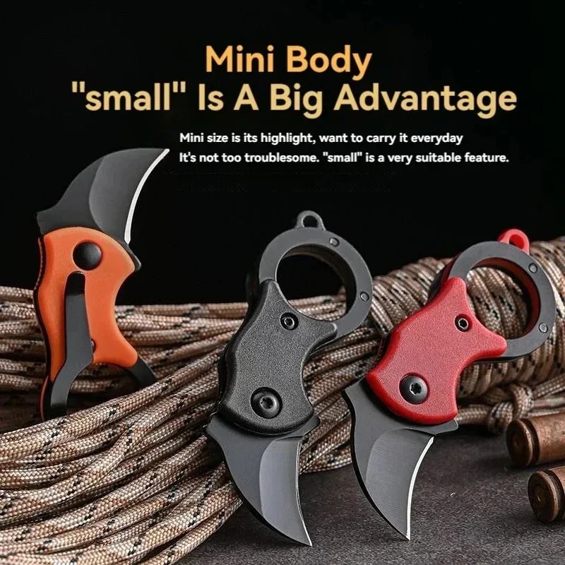 Mini Keychain Pocket Knife Sta - Bushcraft Knife Fixed บทวิจารณ์และราคา