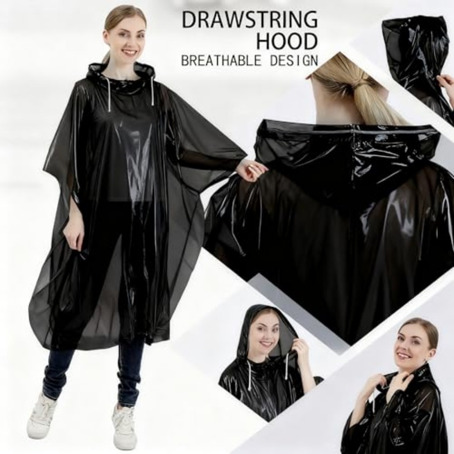 Disposable Rain Ponchos for /A - Emergency Poncho Rain บทวิจารณ์และราคา
