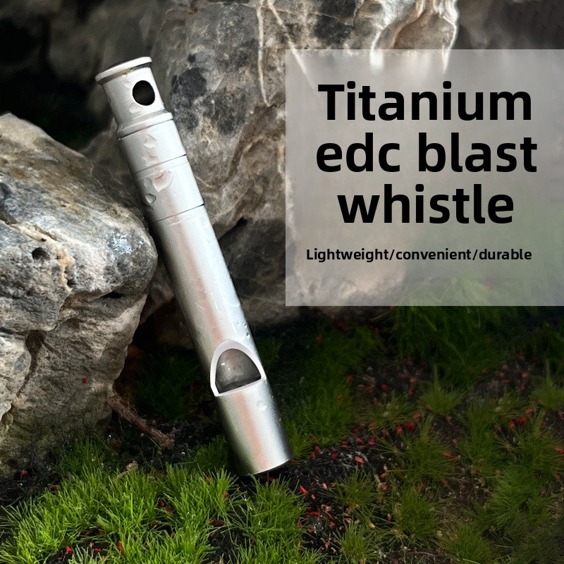 Titanium Alloy Survival Whistl - Emergency Whistle Loud บทวิจารณ์และราคา