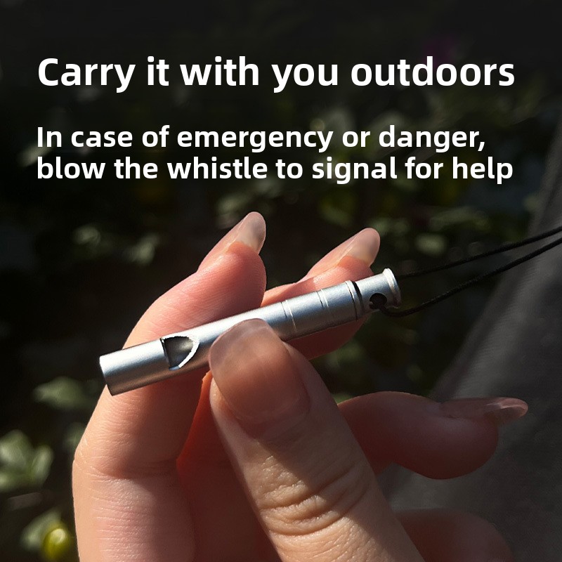 Titanium Alloy Survival Whistl - Emergency Whistle Loud บทวิจารณ์และราคา