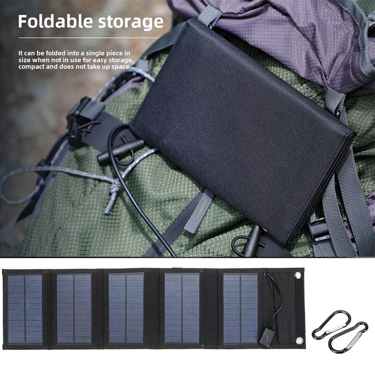 Backpack Carry Portable Foldab - Solar Emergency Charger บทวิจารณ์และราคา