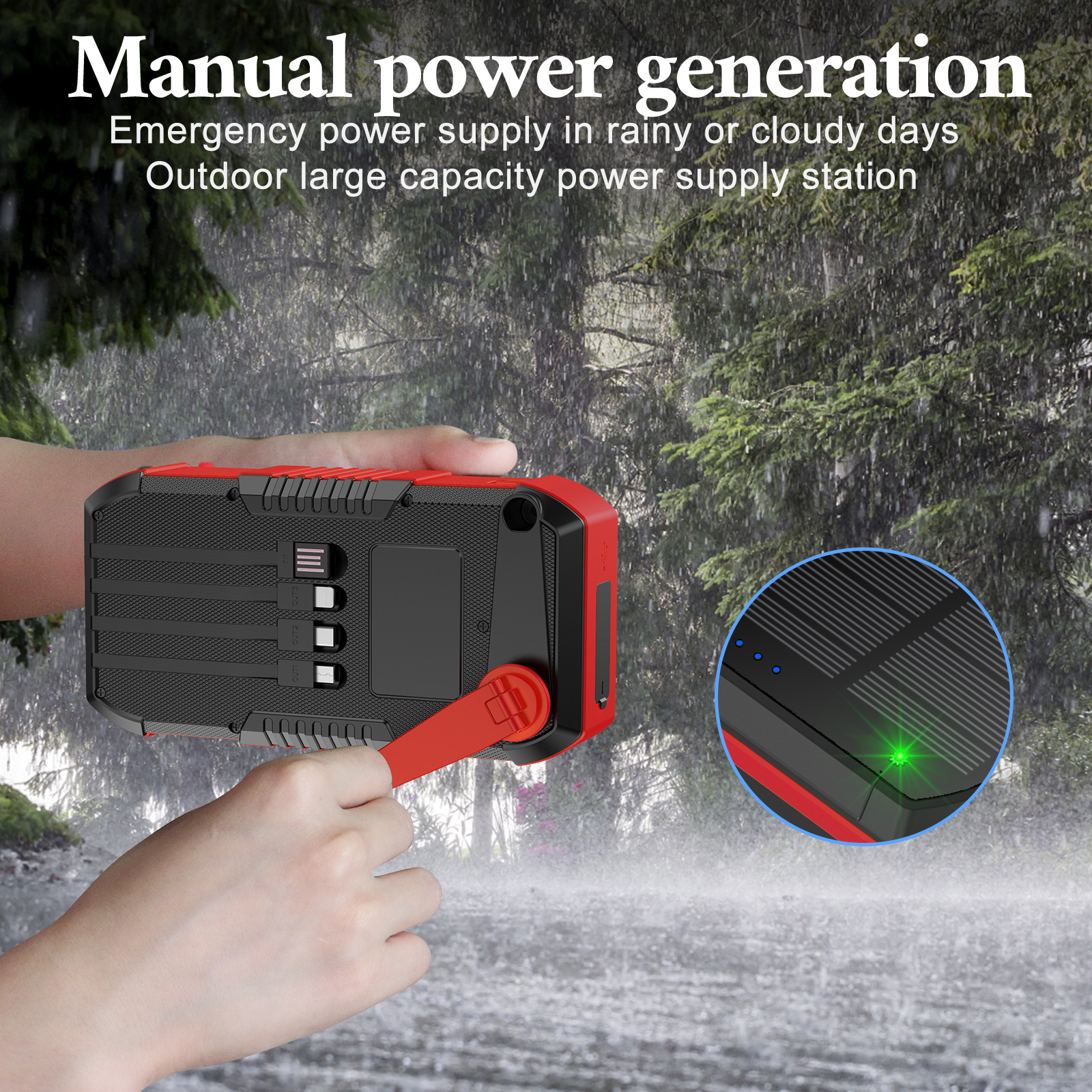 Hand Crank Solar Power Bank 66 - Solar Emergency Charger บทวิจารณ์และราคา