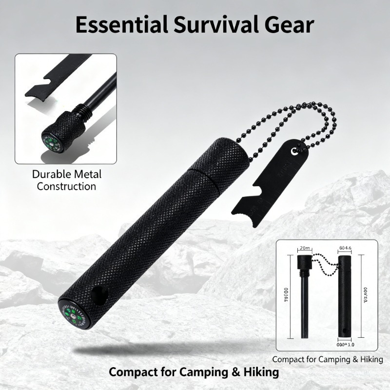 Magnesium Rod with Compass - W - Magnesium Fire Starter บทวิจารณ์และราคา