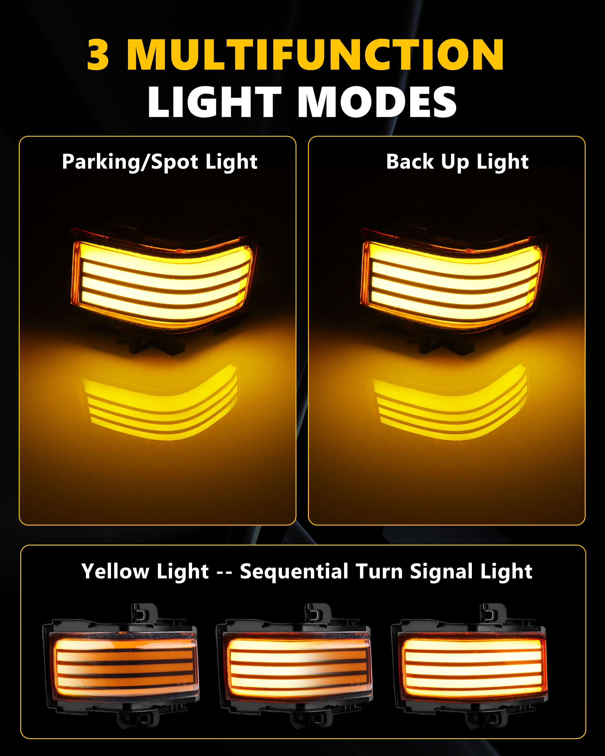 2Pcs Turn Signal Light Side Mi - Signal Panel Orange บทวิจารณ์และราคา