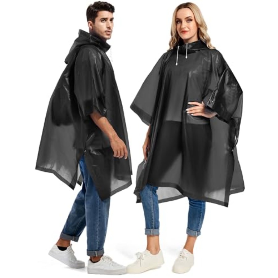 2 Pack Rain Ponchos for Adults - Emergency Poncho Rain บทวิจารณ์และราคา