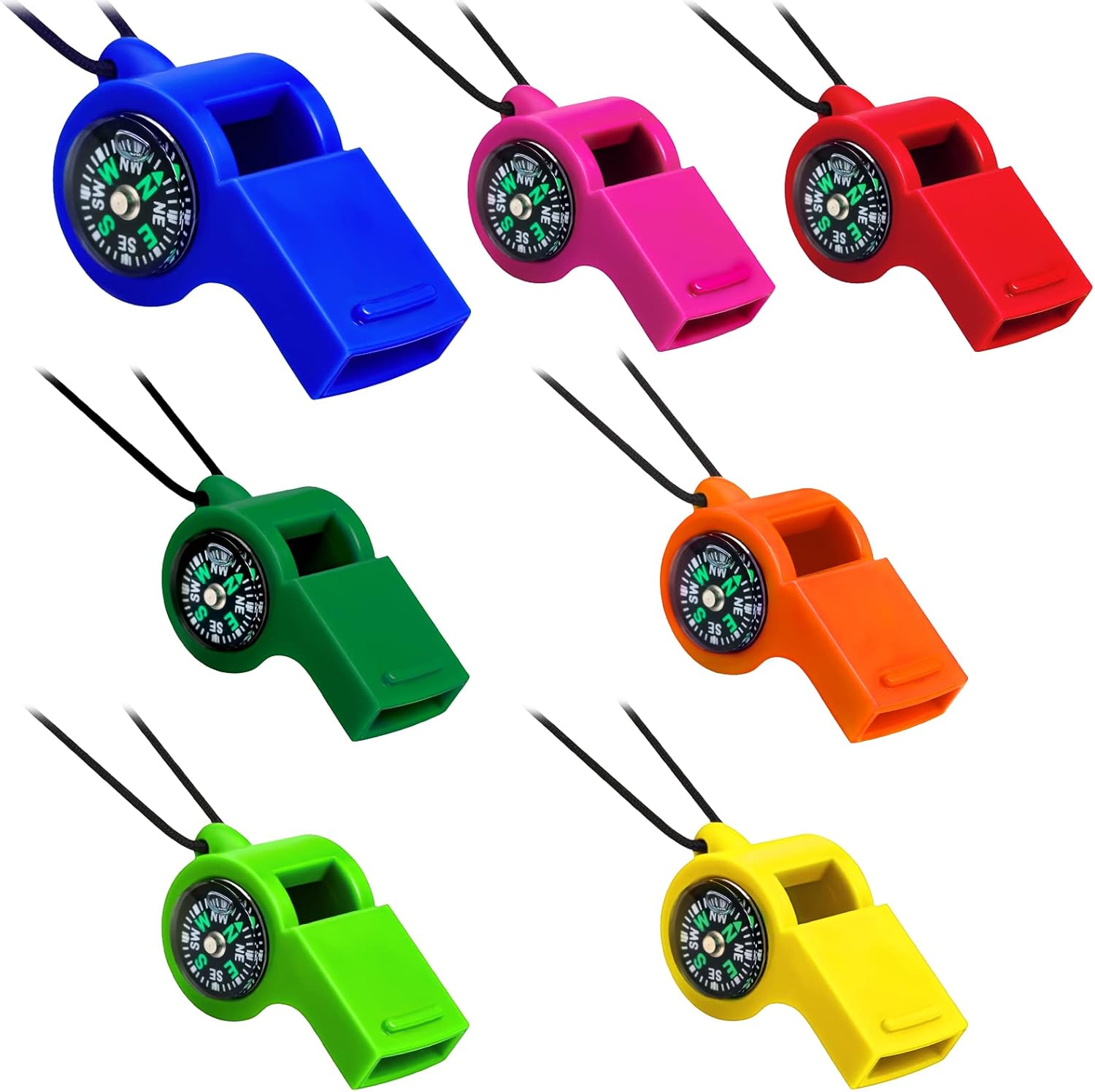 7 Pack 2-in-1 Whistle Compass  - Emergency Whistle Loud บทวิจารณ์และราคา
