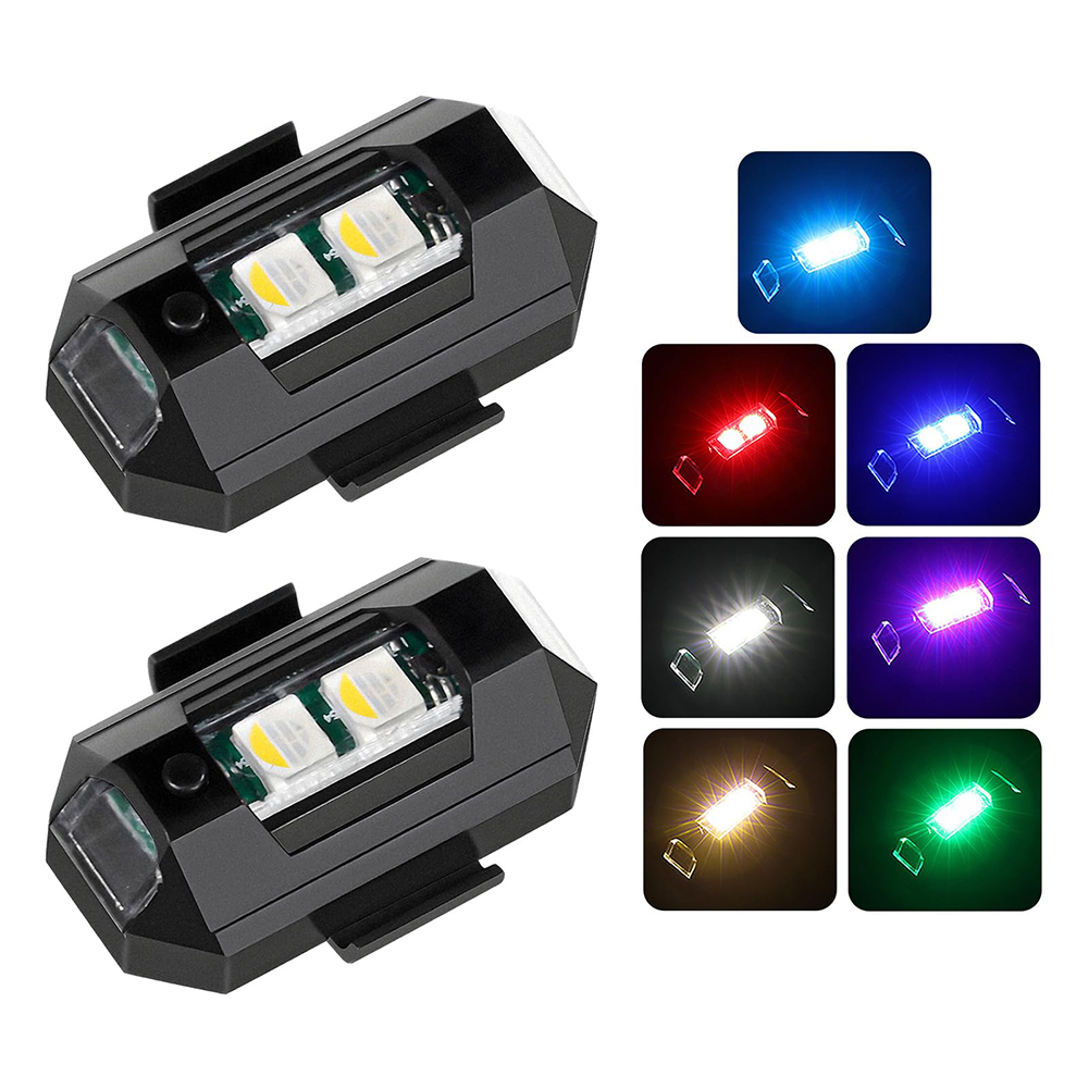 2PCS Mini LED Strobe Lights De - Sos Light Strobe บทวิจารณ์และราคา