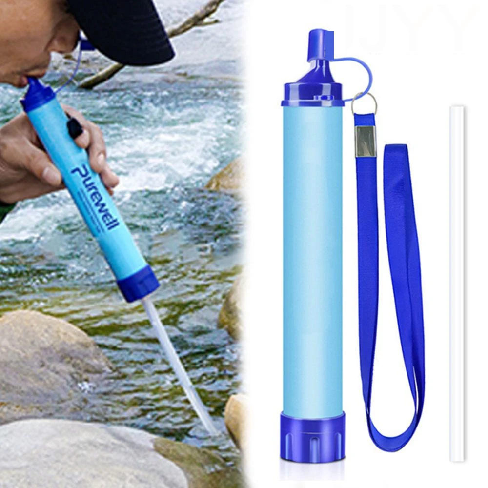 1pc Outdoor Mini Water Filter  - Water Purification Straw บทวิจารณ์และราคา