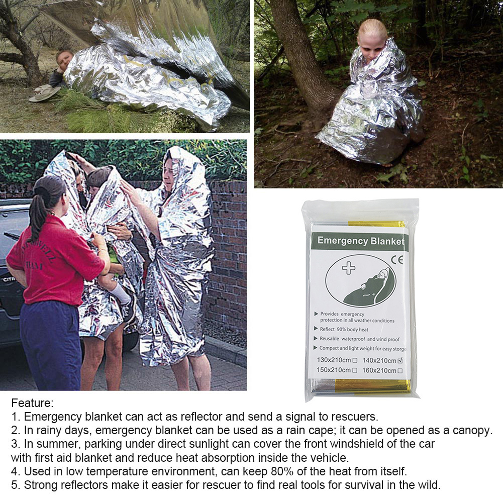 5Pcs Outdoor Emergency Blanket - Bivy Bag Emergency บทวิจารณ์และราคา
