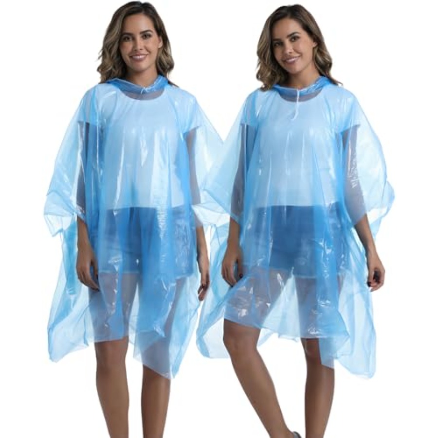 4/6/12 Pack Disposable Rain Po - Emergency Poncho Rain บทวิจารณ์และราคา