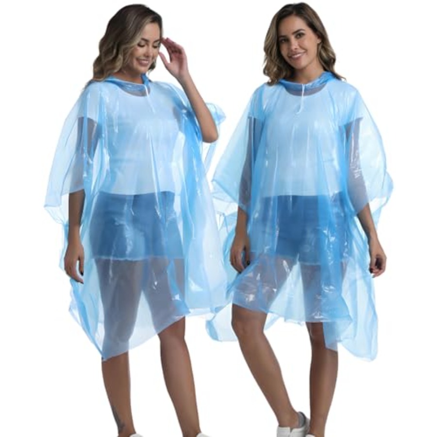 4/6/12 Pack Disposable Rain Po - Emergency Poncho Rain บทวิจารณ์และราคา